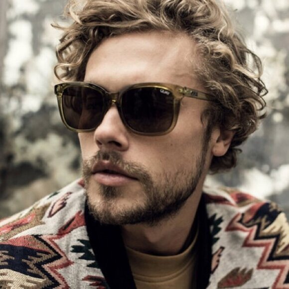 Quay Australia Kingsley Sunglasses Unisex Olive Brown - Picture 8 of 9